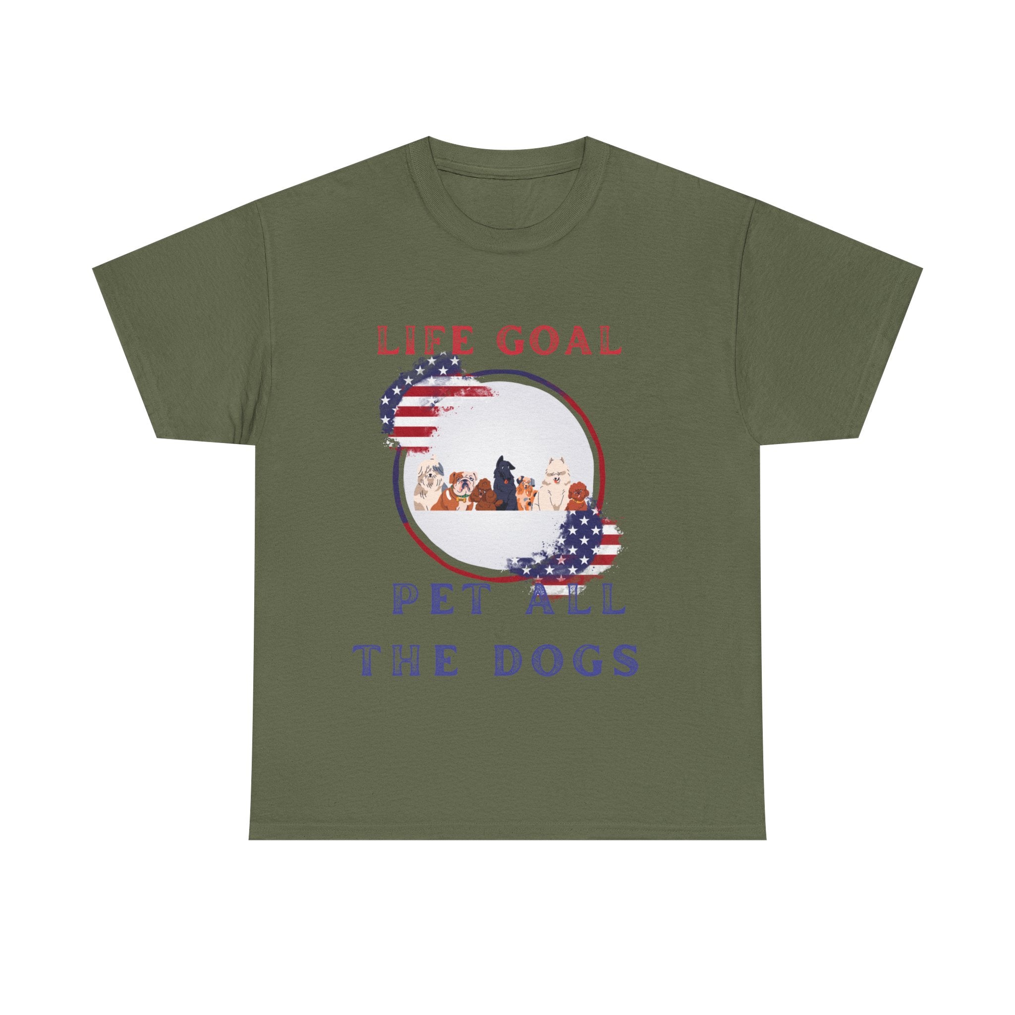Life Goal: Pet All the Dogs - Dog Lover Shirt, Animal Enthusiast Tee