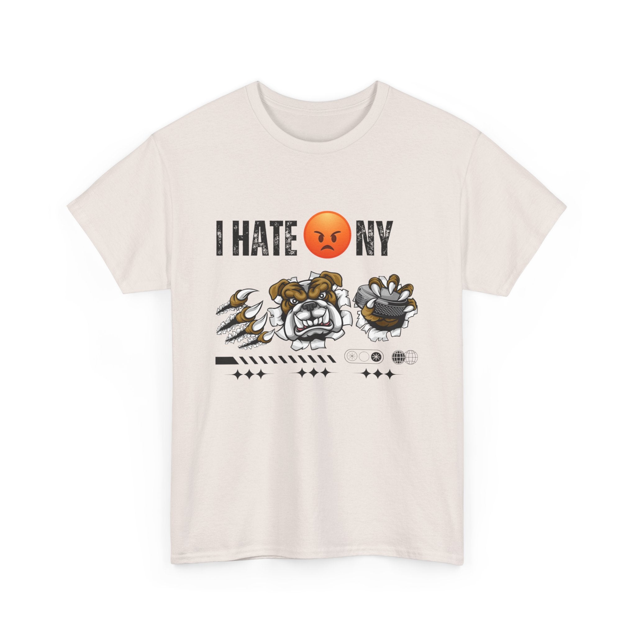 with Bold 'I Hate NY' Design, Streetwear T-Shirt, Gift for New Yorkers, Casual Wear, Graphic Tee, Urban Fashion