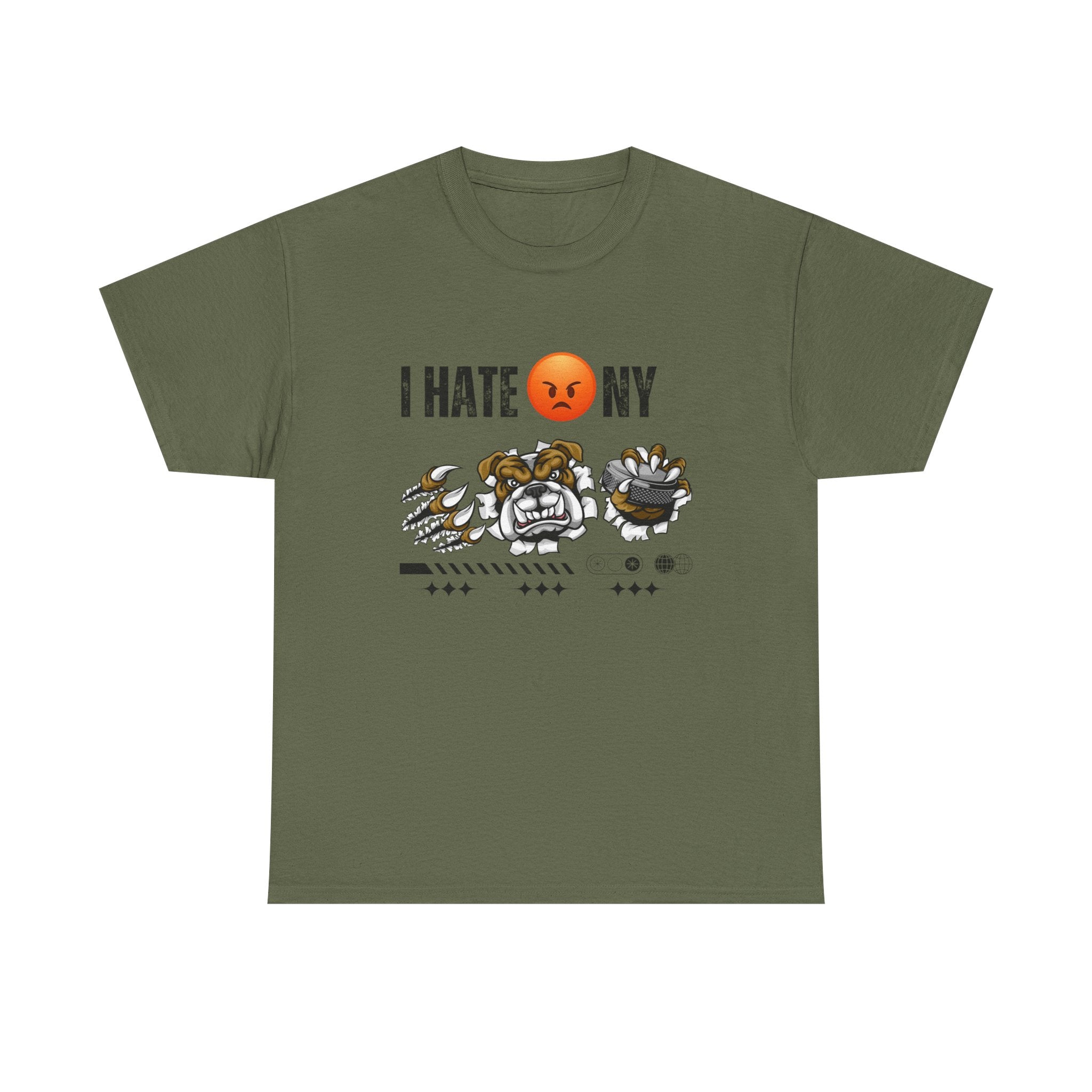 with Bold 'I Hate NY' Design, Streetwear T-Shirt, Gift for New Yorkers, Casual Wear, Graphic Tee, Urban Fashion