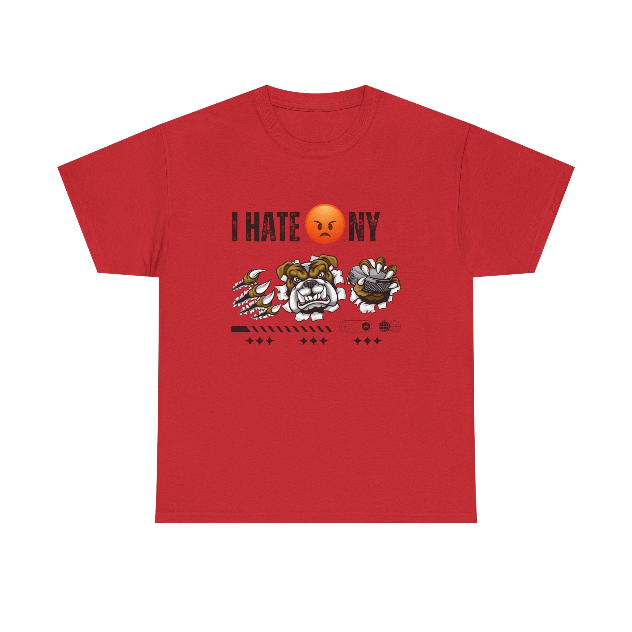 with Bold 'I Hate NY' Design, Streetwear T-Shirt, Gift for New Yorkers, Casual Wear, Graphic Tee, Urban Fashion
