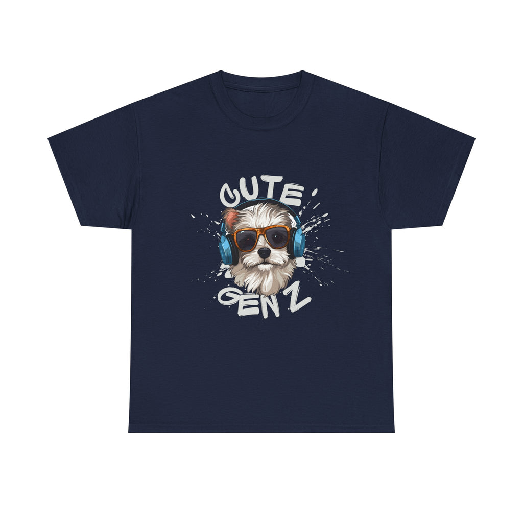 Cute Gen Z Dog Graphic Tee