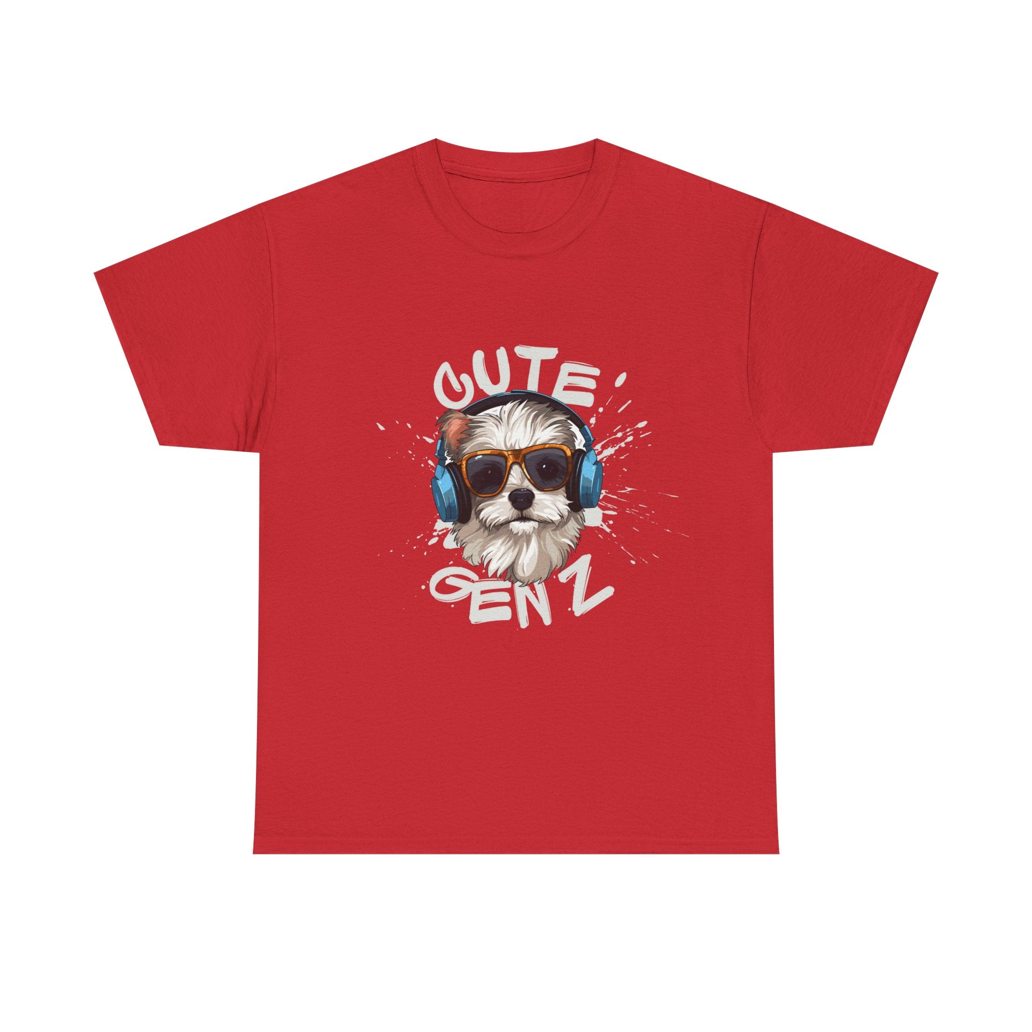 Cute Gen Z Dog Graphic Tee