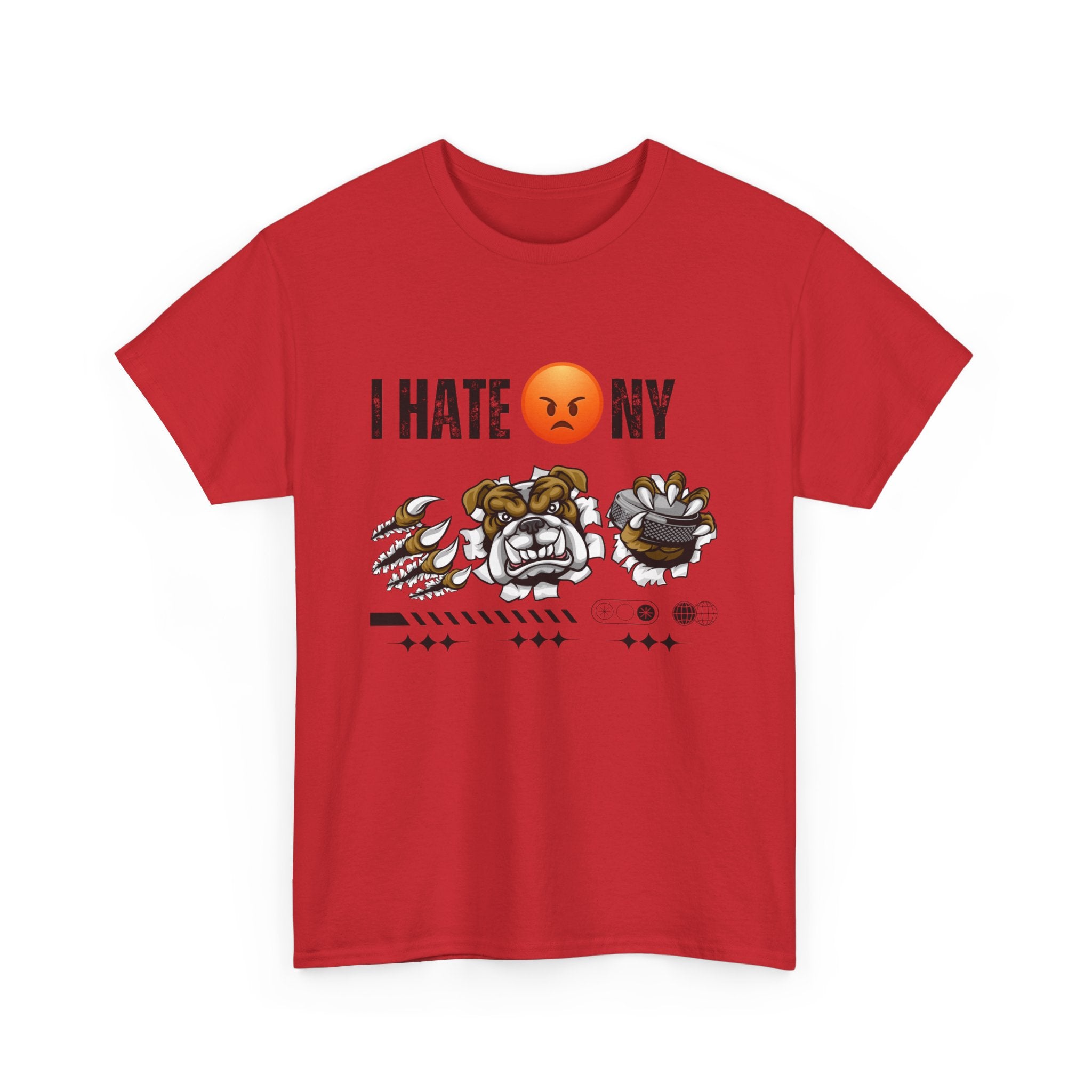 with Bold 'I Hate NY' Design, Streetwear T-Shirt, Gift for New Yorkers, Casual Wear, Graphic Tee, Urban Fashion