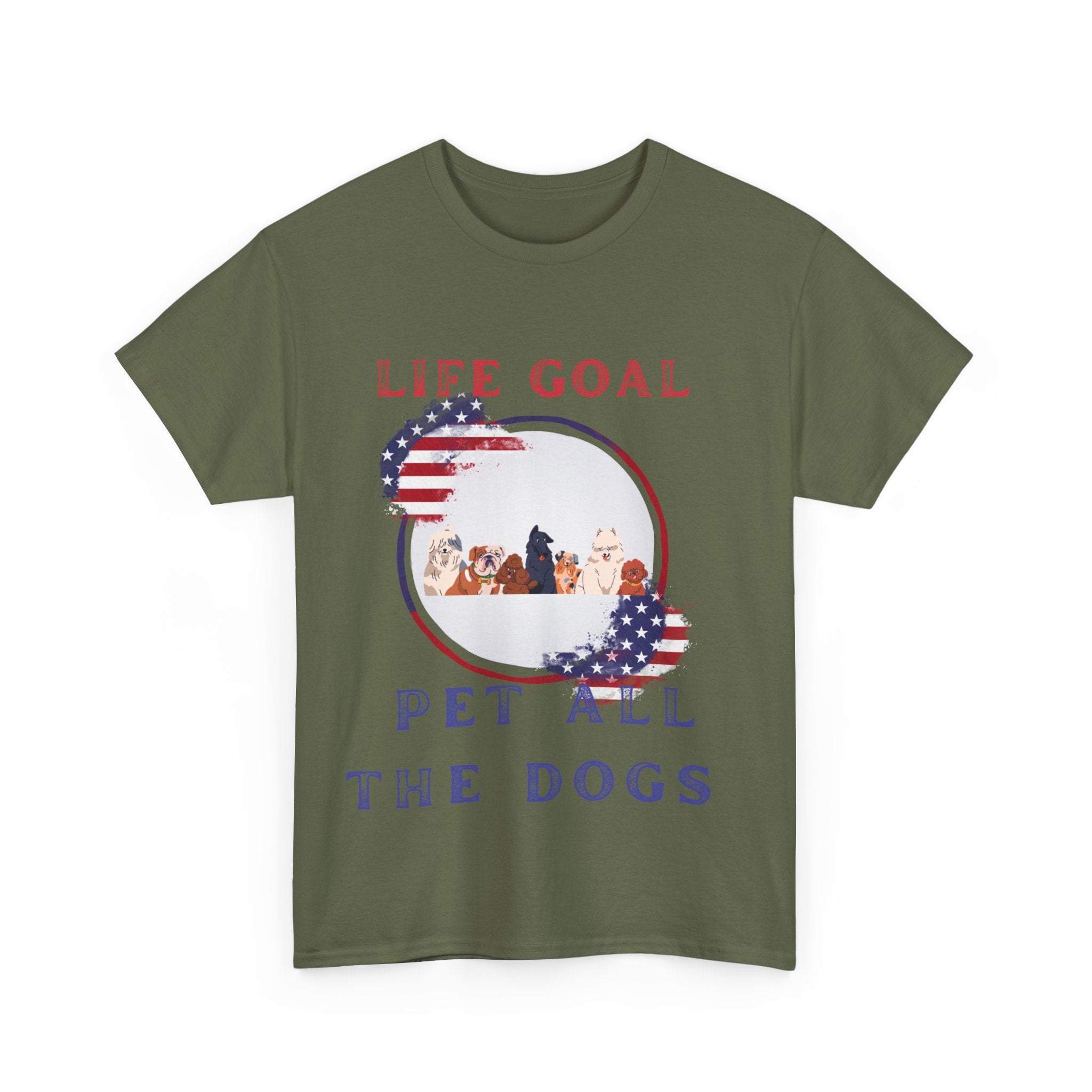 Life Goal: Pet All the Dogs - Dog Lover Shirt, Animal Enthusiast Tee