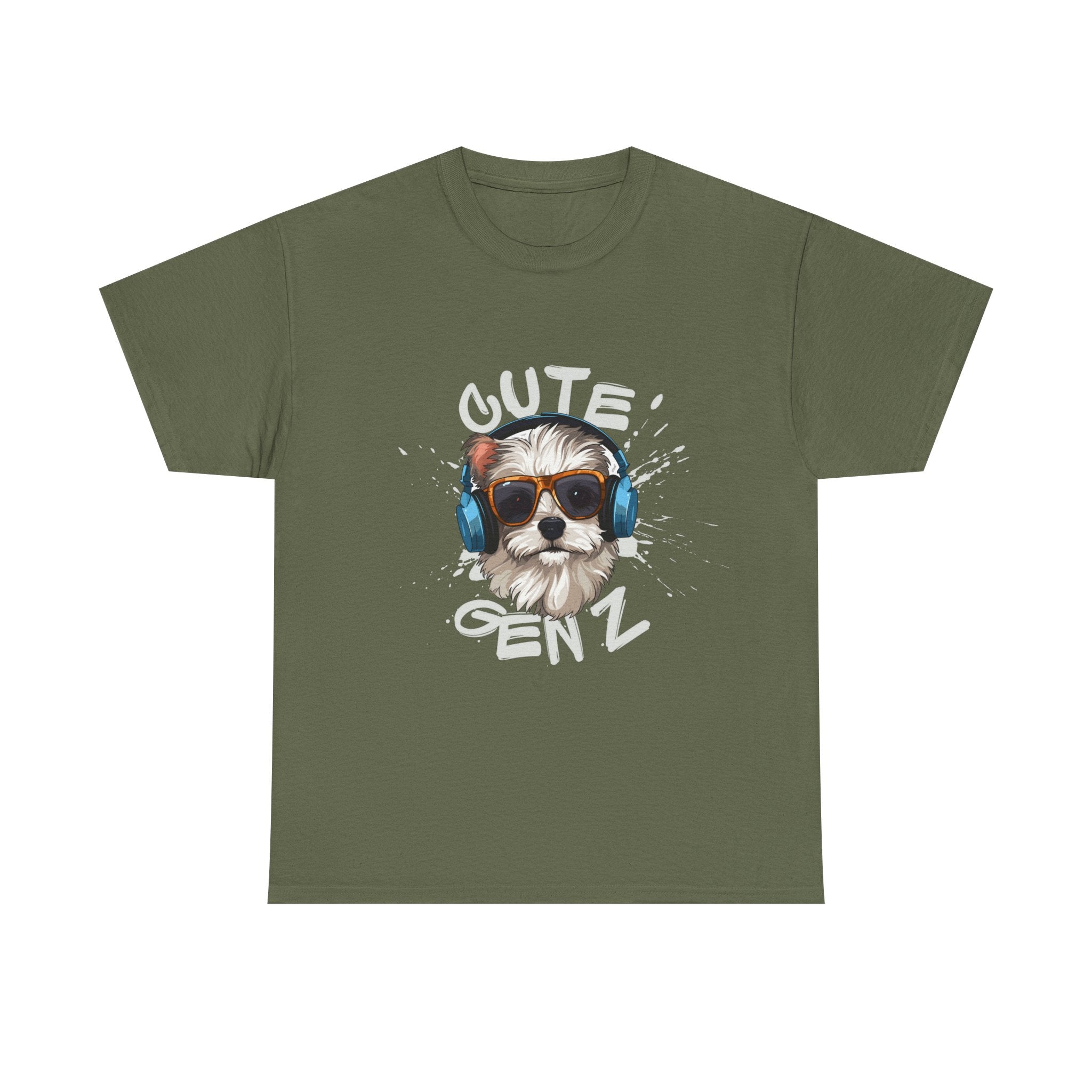 Cute Gen Z Dog Graphic Tee