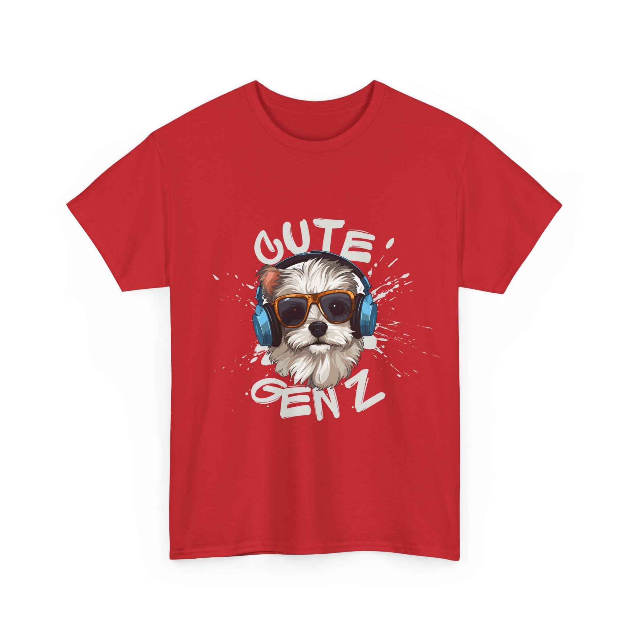 Cute Gen Z Dog Graphic Tee