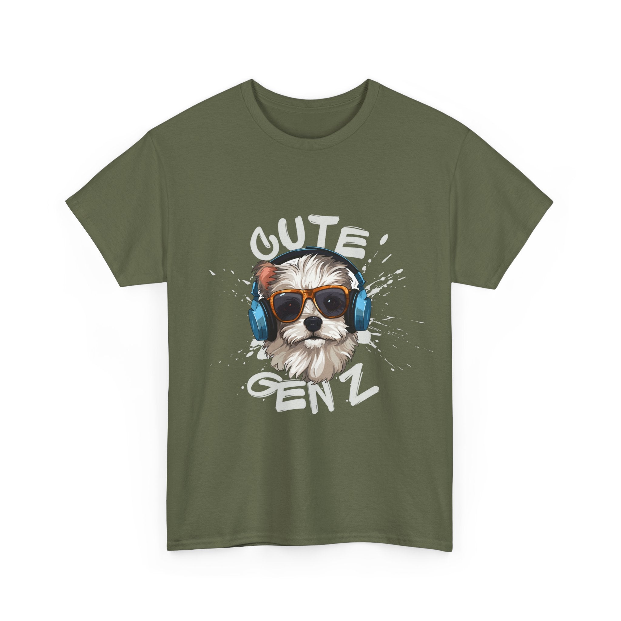 Cute Gen Z Dog Graphic Tee